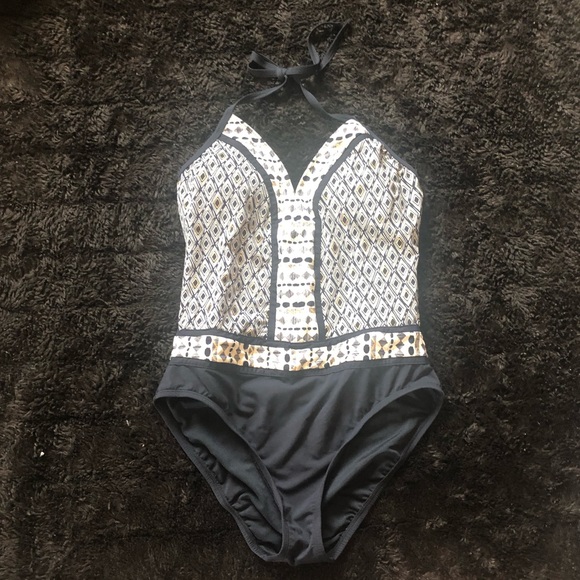 Bleu Rod Beattie NWOT Printed 1 Piece Swimsuit 10 - Picture 3 of 12